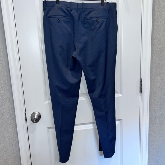 Theory Men’s Navy Virgin Wool Cashmere Dress Pants 34x31” Straight Leg - Picture 7 of 15